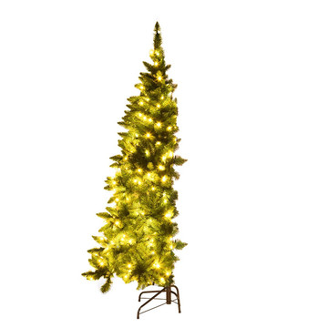 Pre-lit PVC Artificial Half Christmas Tree product image Pre-lit PVC Artificial Half Christmas Tree product image