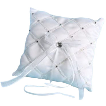 Wedding Ring Bearer Pillow with Rhinestones product image