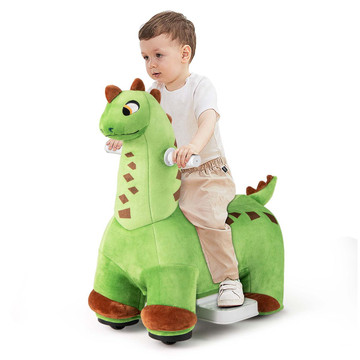 Kids' 6V Ride-on Dinosaur with Foot Pedal, Padded Seat, and Music product image Kids' 6V Ride-on Dinosaur with Foot Pedal, Padded Seat, and Music product image