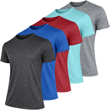 Men's Moisture-Wicking Marled Performance Tee (5-Pack) product image