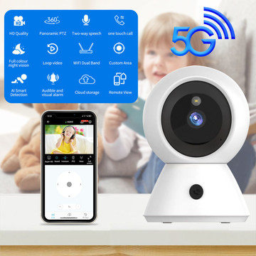 1080P HD Indoor Security Camera,Baby Monitor with Night Vision,Security Home Dog Pet Monitor,AI Motion Detection With 32G TF Card product image 1080P HD Indoor Security Camera,Baby Monitor with Night Vision,Security Home Dog Pet Monitor,AI Motion Detection With 32G TF Card product image