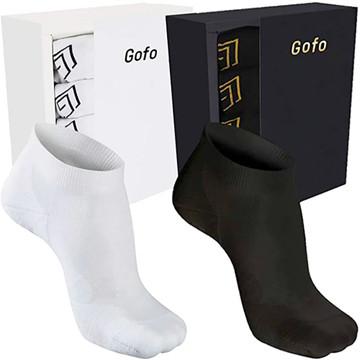 Bamboo Moisture-Wicking No-Show Unisex Ankle Socks (5-Pairs) product image Bamboo Moisture-Wicking No-Show Unisex Ankle Socks (5-Pairs) product image