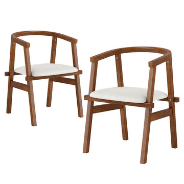 Wooden Dining Chairs with Wrap-Around Armrest  product image