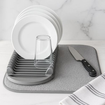 Drying Mat with Integrated Plate Rack product image