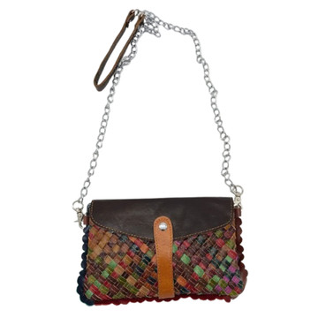 Amerileather Emi Chain Strap Purse with Detachable Wristlet product image