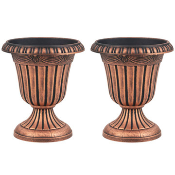 18" Tall Vintage Planter Set with Pedestal Base (2- or 4-Piece) product image