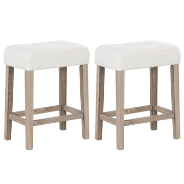 Counter Height Bar Stools with Rubber Wood Legs (2- or 4-Pack) product image