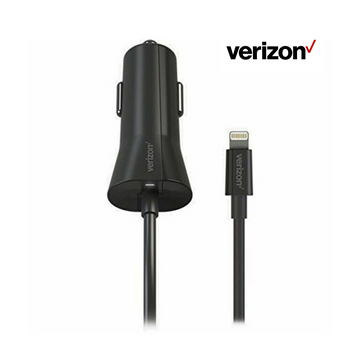 Verizon 2.4A Coiled Lightning Car Charger (2-Pack) product image