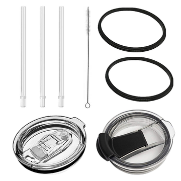 Spill-Proof 30-Ounce Replacement Tumbler Lid, 2 O-Rings, and 3 Straws (2-Pack) product image Spill-Proof 30-Ounce Replacement Tumbler Lid, 2 O-Rings, and 3 Straws (2-Pack) product image