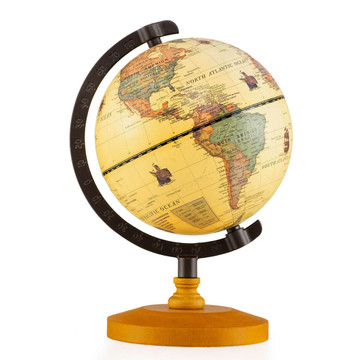 5.5-Inch Desktop Rotating Antique World Globe product image