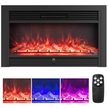 1500W Electric Fireplace Insert with Adjustable Thermostat product image