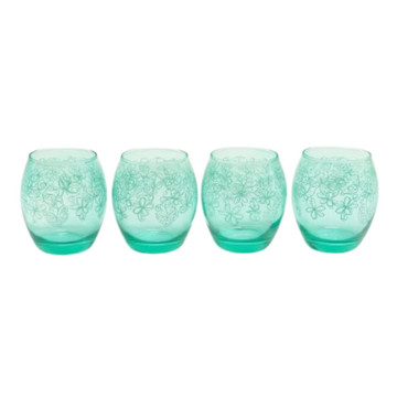 Epure Glassware Denali Flower Print Rocks Glasses (Set of 4) product image Epure Glassware Denali Flower Print Rocks Glasses (Set of 4) product image
