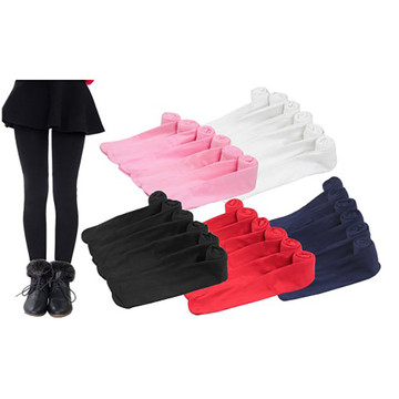 Girls' Solid Colored Winter Tights (6-Pack) product image