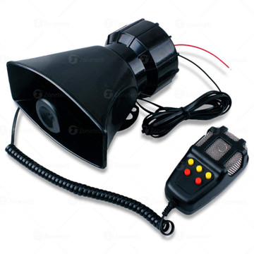 Five Tone 60W Emergency Air Horn + Pa Microphone Siren System product image