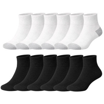 Men's Quarter Length Athletic Everyday Socks (12-Pairs)  product image