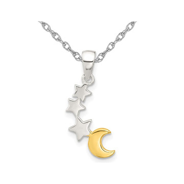 Stars and Moon Charm Pendant Necklace with Chain product image