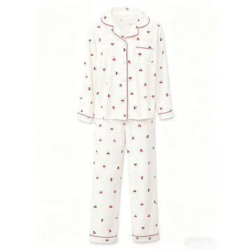 Women's Cherry Printed Pajamas (2 Piece Set)  product image
