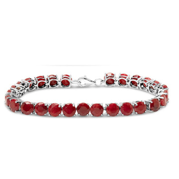 20 Carat Gemstone Tennis Bracelet in Sterling Silver product image