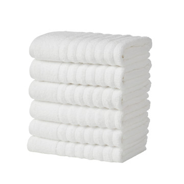 Ribbed Cotton Bath Towels (2, 4 or 6- Pack) product image