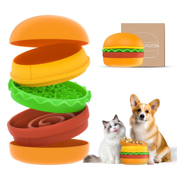 5-in-1 Hamburger Pet Bowl Set product image