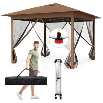 Easy Pop-up Canopy with Mesh Screen Netting product image