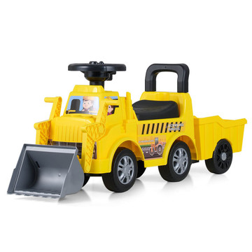 2-in-1 Ride on Excavator with Detachable Trailer Shovel product image