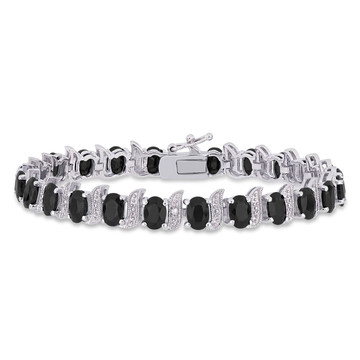 14.75 Carat (ctw) Black Sapphire Bracelet product image