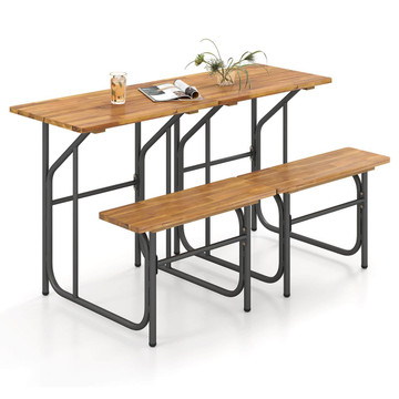 Patio Table and One Sided Bench Set (1 or 2-Pack) product image