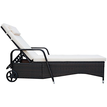 Outdoor Chaise Lounge with Adjustable Backrest product image