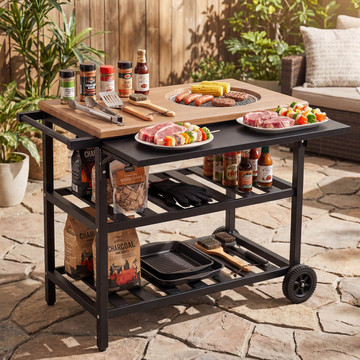 Outdoor Korean BBQ Grill Dining Cart product image