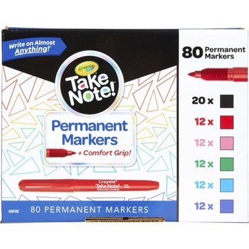 Crayola Take Note Permanent Markers (80 Count) product image