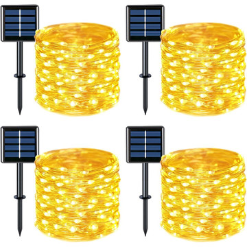 66-Foot Solar LED Fairy String Light (4-Pack) product image