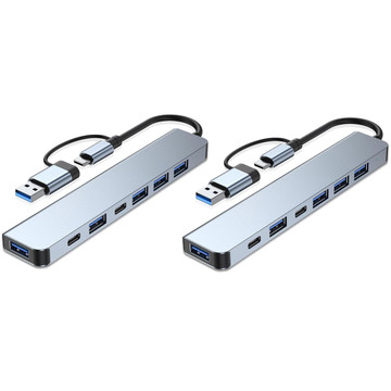 7-in-1 Aluminum USB C & USB Hub (2-Pack) product image