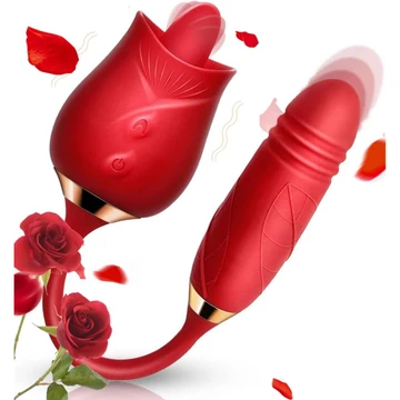 Rose-Shaped Handheld Clitoral Vibrator  product image