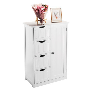 Wooden Bathroom Storage Floor Cabinet product image