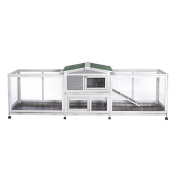 94.5'' Outdoor Rabbit Hutch with 8 Wheels product image