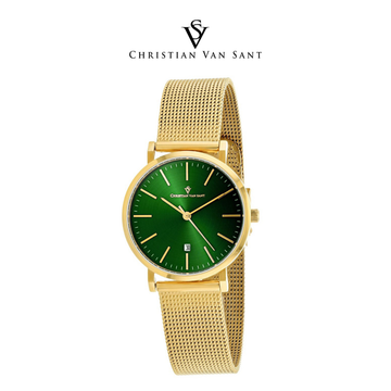Christian Van Sant Women's Paradigm Green Dial Watch product image
