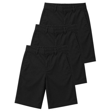 Boys' Stretch Slim Fit School Uniform Twill Shorts (3-Pack) product image