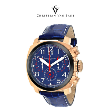 Christian Van Sant Men's Grand Python Blue Dial Watch product image