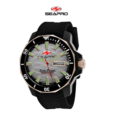 Seapro Men's Scuba Dragon Diver 1000 Meters Silver Dial Watch product image