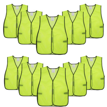 High Visibility Lime Safety Vest (10-Pack) product image
