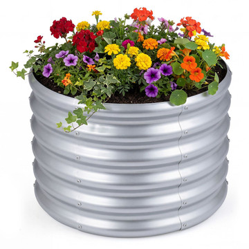 Round Galvanized Raised Garden Bed (1- or 2-Pack) product image