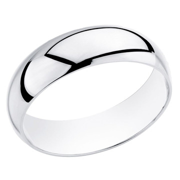 Men's Platinum Comfort Fit 6mm Wedding Band Ring product image