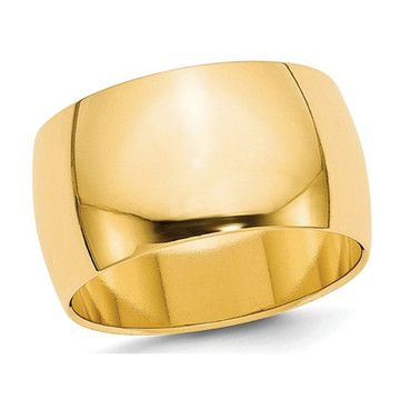 Men's 14K Yellow Gold 12mm Polished Wedding Band Ring product image