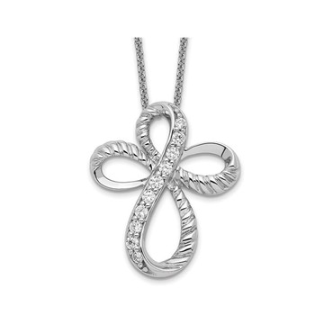 Endless Hope Cross Pendant Necklace in Sterling Silver with Chain product image