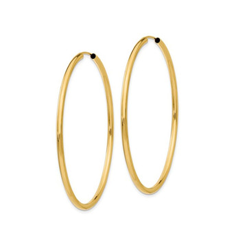 2" Large Hoop Earrings in 14K Yellow Gold (2.00 mm) product image