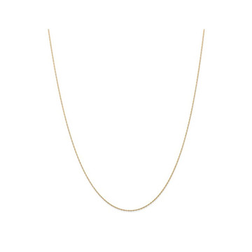 18" 14K Yellow Gold Cable Rope Chain (0.5mm) product image
