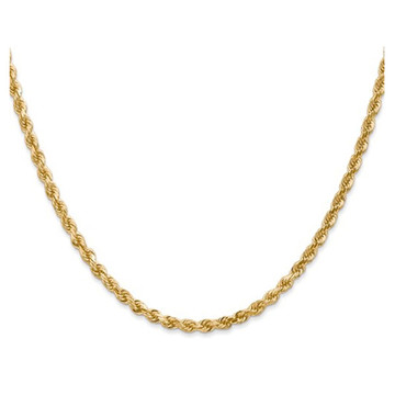 22" 14K Yellow Gold Diamond-Cut Rope Chain Necklace (3.00 mm) product image