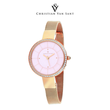 Christian Van Sant Women's Reign Pink Dial Watch  product image