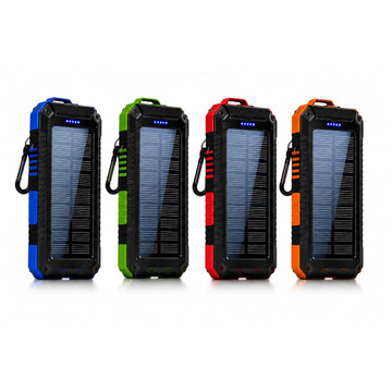 Solar Power Bank with Flashlight and Compass product image